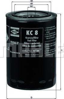 KNECHT KC 8 - Filtre à carburant www.parts5.com