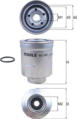 KNECHT KC 389D - Fuel filter www.parts5.com