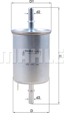 KNECHT KL 470 - Fuel filter parts5.com