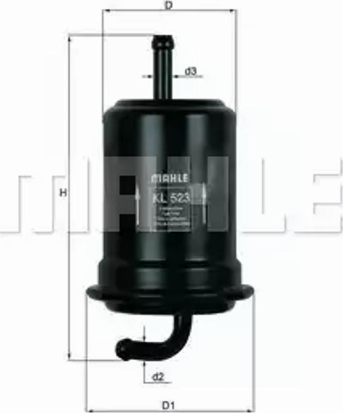 KNECHT KL 523 - Fuel filter www.parts5.com