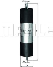 KNECHT KL 658 - Fuel filter parts5.com