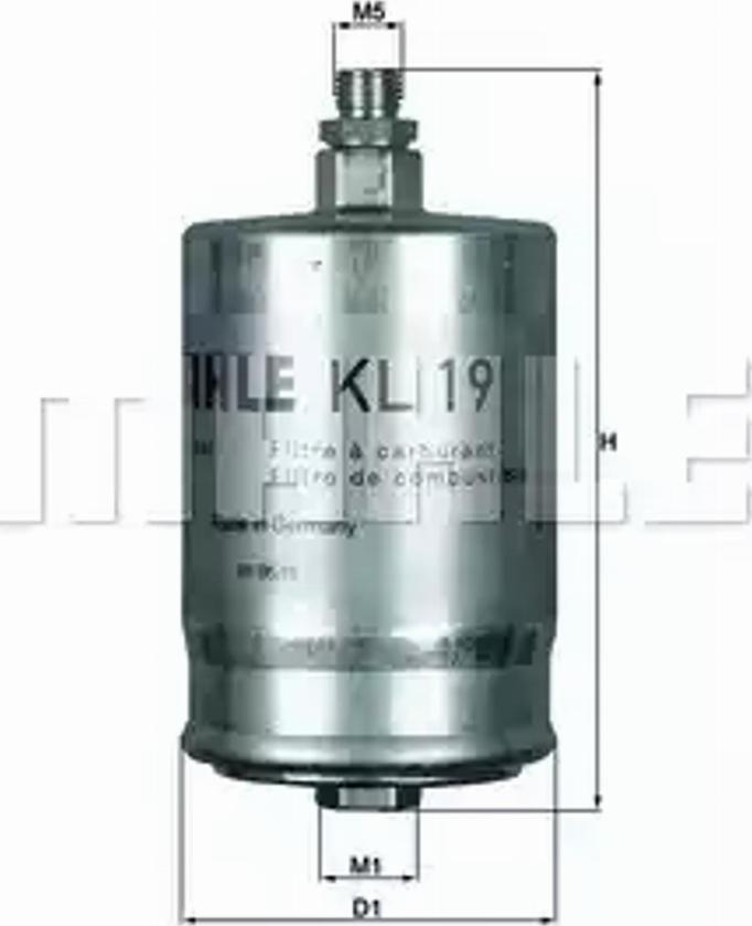 KNECHT KL 19 - Fuel filter parts5.com
