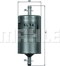 KNECHT KL 14 - Fuel filter parts5.com