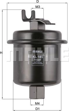 KNECHT KL 185 - Filtro combustible parts5.com