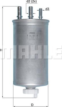 KNECHT KL 781 - Filtro combustible www.parts5.com