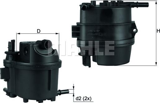 KNECHT KL 779 - Fuel filter parts5.com