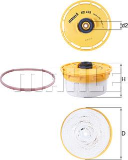 KNECHT KX 479D - Fuel filter www.parts5.com