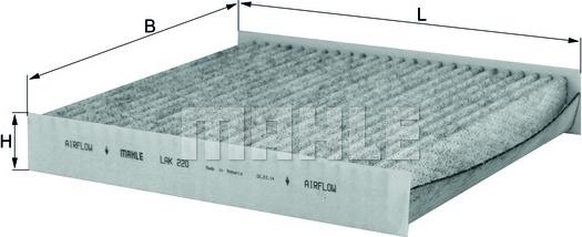 KNECHT LAK 220 - Filter, interior air parts5.com