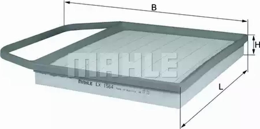 KNECHT LX 1564 - Air Filter www.parts5.com