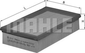 KNECHT LX 105 - Air Filter www.parts5.com