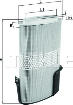 KNECHT LX 1009/6 - Air Filter www.parts5.com