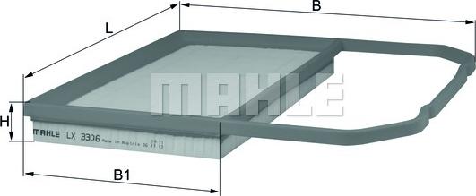 KNECHT LX 3306 - Filtru aer www.parts5.com