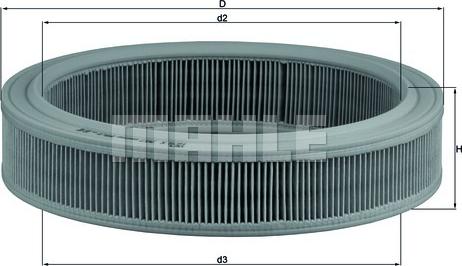 KNECHT LX 202 - Air Filter www.parts5.com