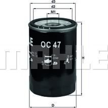 KNECHT OC 47 OF - Oil Filter www.parts5.com