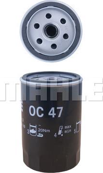 KNECHT OC 47 - Oil Filter www.parts5.com