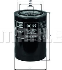 KNECHT OC 59 - Oil Filter www.parts5.com