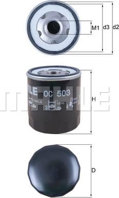 KNECHT OC 503 - Oil Filter www.parts5.com