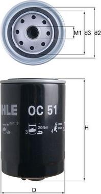 KNECHT OC 51 - Oil Filter www.parts5.com