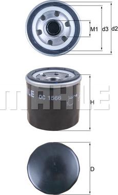 KNECHT OC1566 - Oil Filter parts5.com