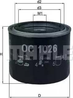 KNECHT OC 1026 - Oljni filter www.parts5.com