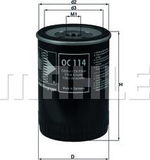 KNECHT OC 114 - Oil Filter www.parts5.com