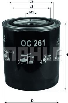 KNECHT OC 261 - Oil Filter www.parts5.com