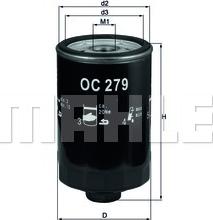 KNECHT OC 279 - Olajszűrő www.parts5.com