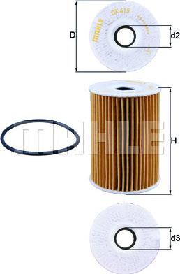 KNECHT OX 415D - Oil Filter www.parts5.com