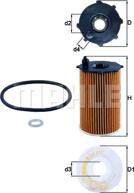 KNECHT OX 417D - Oil Filter www.parts5.com