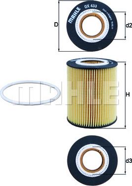 KNECHT OX 433D - Oil Filter www.parts5.com