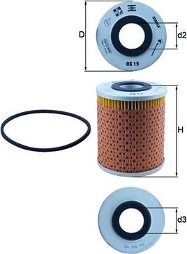 KNECHT OX 15D - Oil Filter www.parts5.com