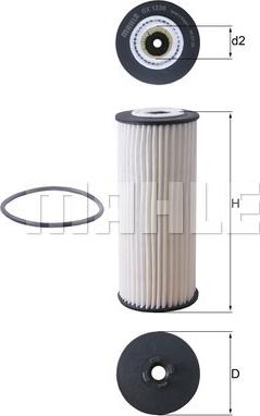 KNECHT OX 1236D - Oil Filter parts5.com