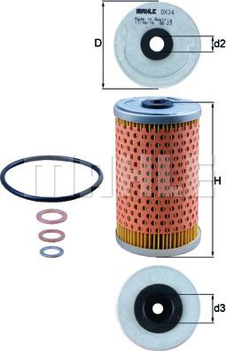 KNECHT OX 34D - Oil Filter www.parts5.com