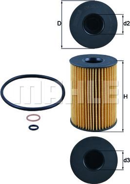 KNECHT OX 353/7D - Oil Filter parts5.com
