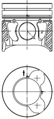 Kolbenschmidt 99700600 - Piston www.parts5.com