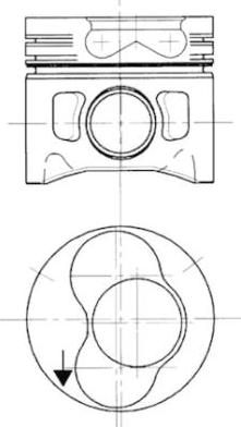 Kolbenschmidt 94428700 - Piston www.parts5.com