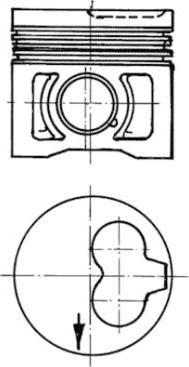 Kolbenschmidt 91386620 - Piston www.parts5.com