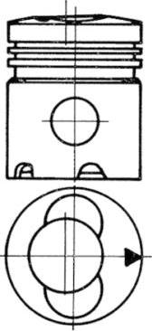 Kolbenschmidt 93535610 - Piston www.parts5.com