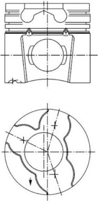 Kolbenschmidt 97412700 - Piston www.parts5.com