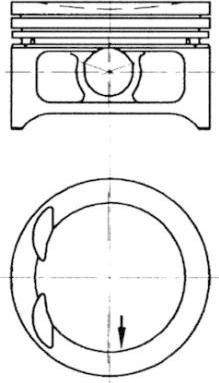 Kolbenschmidt 97363610 - Piston www.parts5.com