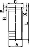 Kolbenschmidt 89861110 - Camasa cilindru www.parts5.com