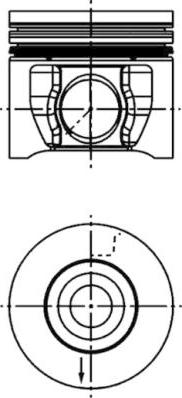 Kolbenschmidt 40830600 - Piston www.parts5.com