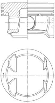 Kolbenschmidt 41006600 - Piston www.parts5.com