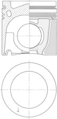 Kolbenschmidt 41088600 - Piston www.parts5.com