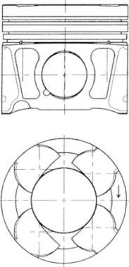 Kolbenschmidt 41070600 - Piston www.parts5.com