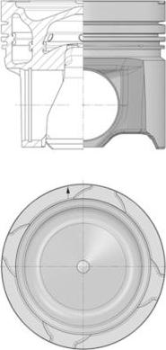 Kolbenschmidt 41178600 - Piston www.parts5.com