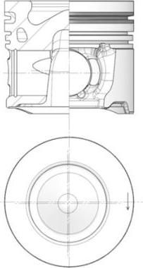 Kolbenschmidt 41253600 - Piest www.parts5.com