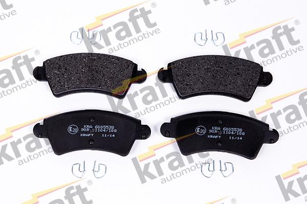 KRAFT AUTOMOTIVE 6005538 - Zestaw klocków hamulcowych, hamulce tarczowe www.parts5.com