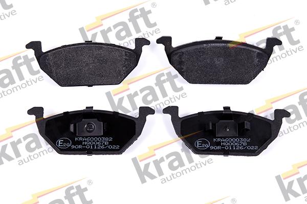 KRAFT AUTOMOTIVE 6000382 - Sada brzdových destiček, kotoučová brzda www.parts5.com