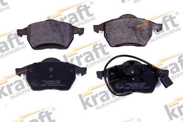 KRAFT AUTOMOTIVE 6000325 - Zestaw klocków hamulcowych, hamulce tarczowe www.parts5.com